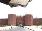 Porte, muraille et remparts, Marrakech, Maroc.
