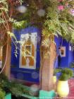 Patio extérieur du musée Berbère, jardin Majorelle, Marrakech, Maroc.
