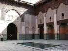 La cour intérieure de la Medersa Ben Youssef, Marrakech, Maroc.