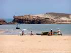 Sur la plage, El Oualidia, Maroc.