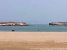 La passe, ouverture sur le large de l'océan, Oualidia, Maroc.