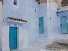 Tryptique de portes, Chefchaouen, Maroc.