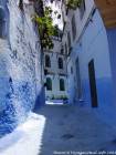 Chefchaouen, architecture et ruelle bleue, Maroc.