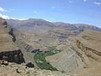 Gorges du Dadés, vallée verte au creux des montagnes de l'Atlas, Maroc.