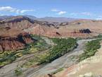 Dadés, panorama au confluent, Vallée des Roses, Maroc.