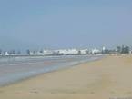 Panorama depuis la plage d'Essaouira, Maroc.