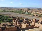Ait Benhaddou, vue depuis la kasbah, Maroc.