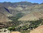 Vallée et village berbère, Tizi N'Test, Maroc.