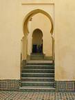 Entrée du tombeau de Moulay Ismaïl, Meknès, Maroc.
