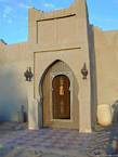 Entrée de la kasbah Tombouctou, Merzouga, Maroc.