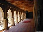 Merzouga, Kasbah Tombouctou, le Patio central de la partie chambres, Maroc.