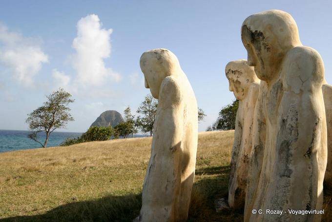 Œuvre de Laurent Valère, mémorial des esclavages, Anse Cafard - Martinique
