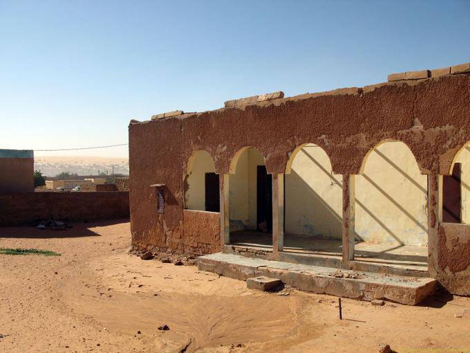 Maison abandonnée à arcades, Boutilimit, Mauritanie