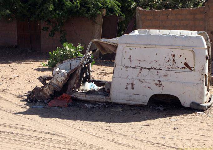 Carcasse de voiture, Boutilimit, Mauritanie