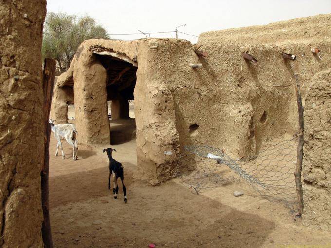Maison traditionnelle, M'bout, Mauritanie