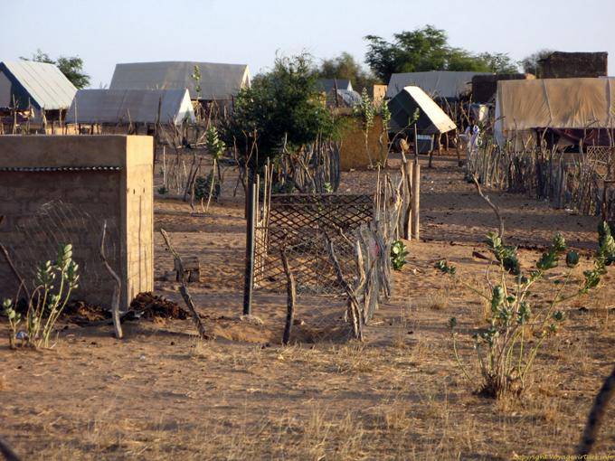 Village photographié au passage, Mauritanie