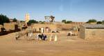 Village avec mosquée, Route Boghé Kaédi, Mauritanie.