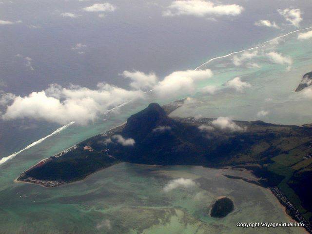 Morne-Brabant vue aérienne, île Maurice