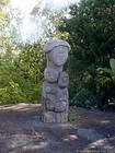 Totem de pierre, Chamarel, île Maurice.