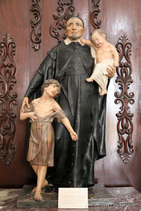 San Vicente de Paul, Musée d'Art sacré, Cathédrale, Campeche - Mexique