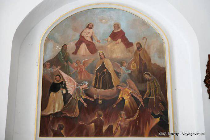 Tableau dans le Musée d'Art sacré, Campeche - Mexique