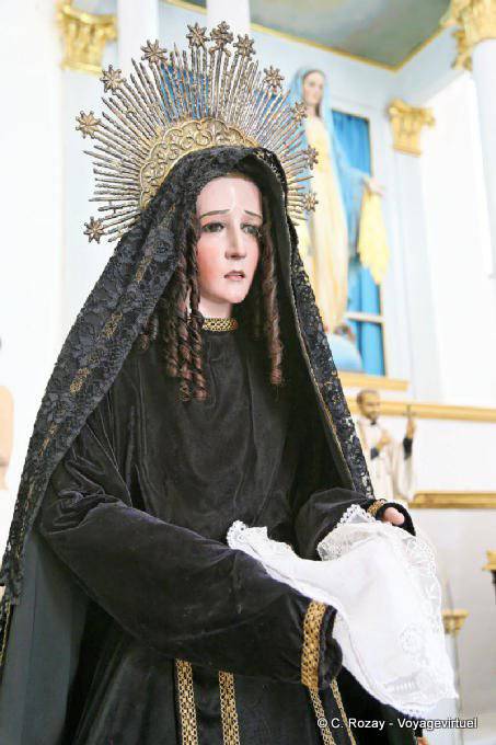 Vierge aux larmes, Musée d'Art sacré, Cathédrale, Campeche - Mexique