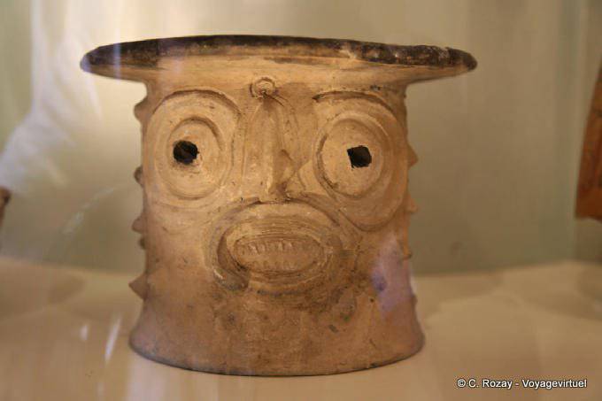 Exemple de poterie maya, Museo Archeologia Maya, Campeche - Mexique