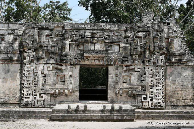 Entrée de la structure II, Chicanna - Mexique