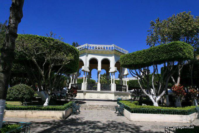 Kiosque au coeur du Parque Central, Comitán - Mexique