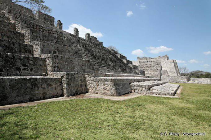 Acropole de la Lune, Temple Sud, Edzná - Mexique