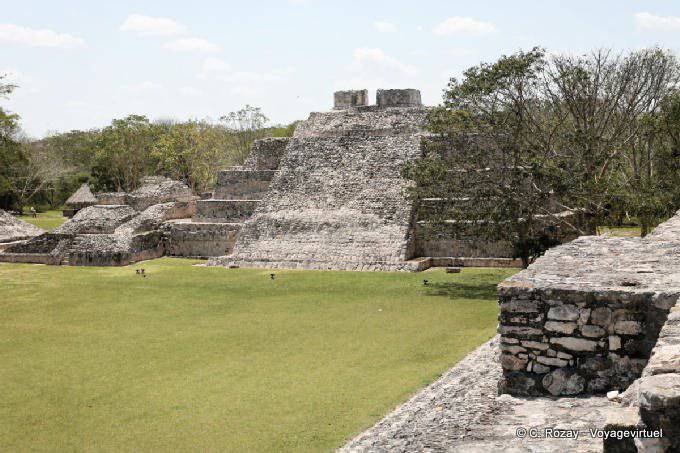 Nohochna, pyramide à cinq étages, Edzná - Mexique