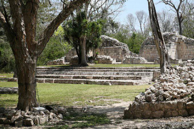 Plateforma de los Cuchillos, Edzná - Mexique