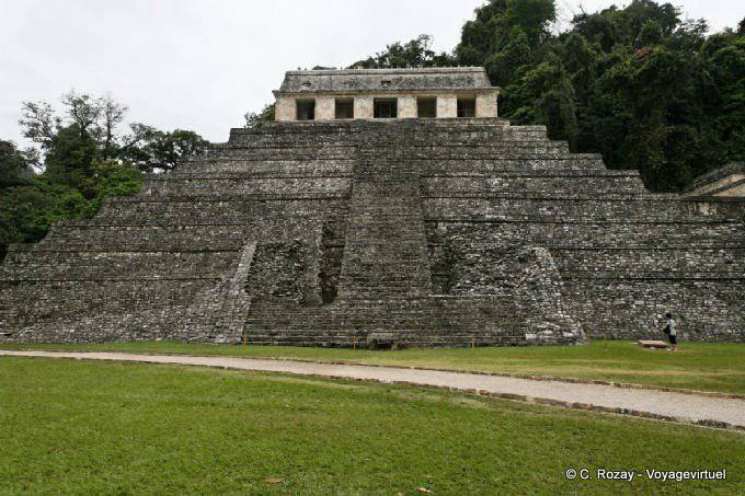 Escaliers de la Pyramide des Inscriptions, Palenque - Mexique