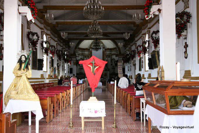 Nef de l'église de la Guadalupe, San Cristobal de Las Casas - Mexique