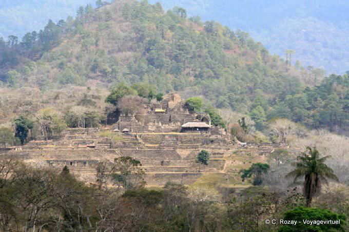 Panorama du site archéologique de Tonina - Mexique