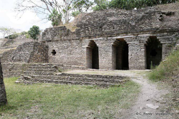 Le Palais de l’Obscurité, premier niveau de l'Acropole, Tonina - Mexique
