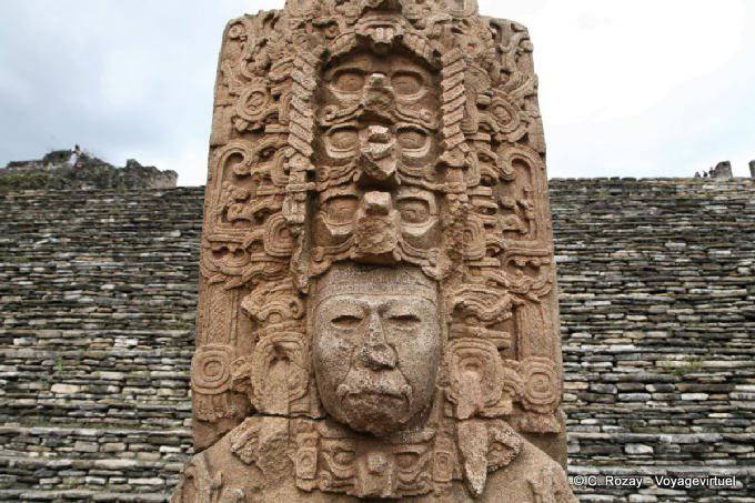 Tête de Zots Choj Muan, Tonina - Mexique