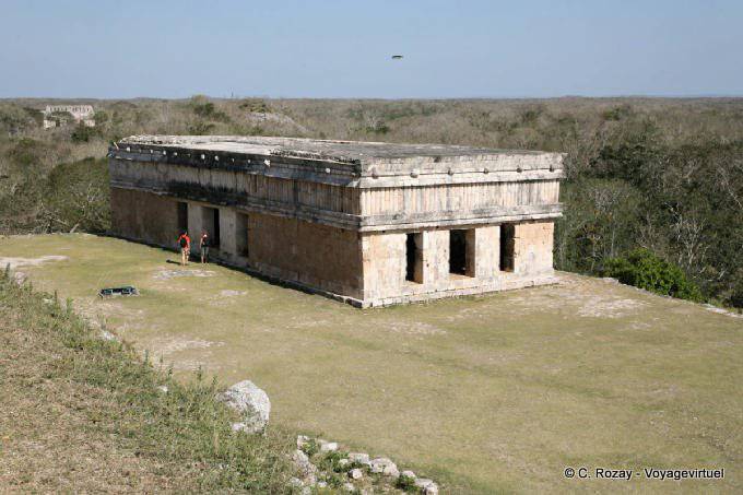 La Maison des Tortues, vue globale, Uxmal - Mexique