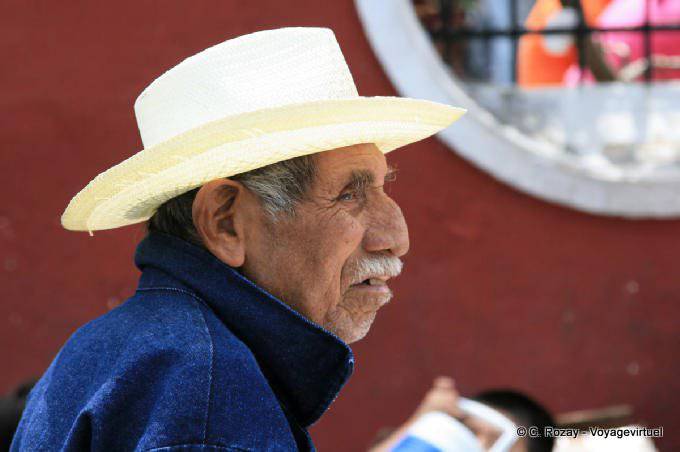 Portrait d'un marchand ambulant, Valladolid - Mexique