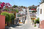 Rue en pente, Comitán de Domínguez, Mexique.