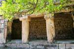 Colonnes du groupe Temprano, Kabah, Mexique.