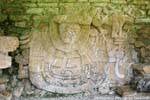 Relief en stuc représentant le dieu de l’orage de Teotihuacan, Groupe Nord, Palenque, Mexique.