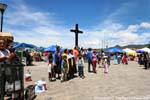 La Croix au centre de la Plaza de la Paz, San Cristobal de Las Casas, Mexique.