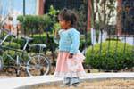 Enfant mexicaine sur la Plazuela del Cerrillo, San Cristobal de Las Casas, Mexique.