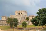 Panorama sur le château, site, Tulum, Mexique.