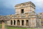 Le Temple des Fresques, site archéologique de Tulum, Mexique.