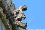Détail serpentin, sculpture, Uxmal, Mexique.