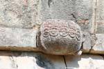 Une tortue sculptée sur la Maison des Tortues, Uxmal, Mexique.