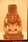 Urne à l'effigie de Chaac, Uxmal Museum, Mexique.