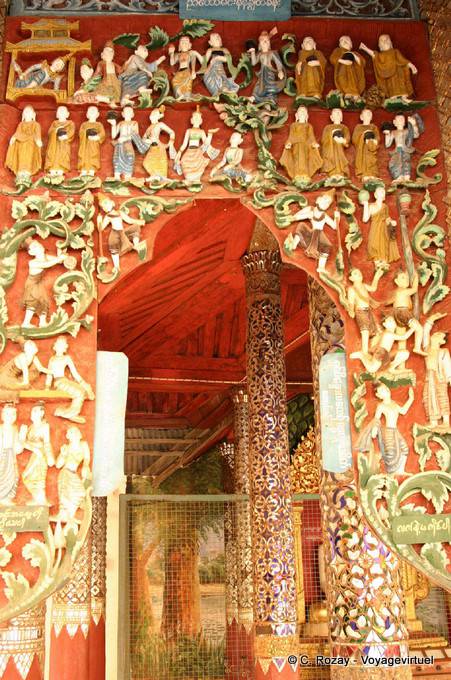 Détail de la Pagode Shwezigon, Bagan - Myanmar (Birmanie)